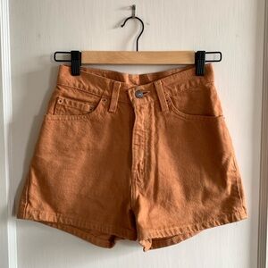 Vintage Levi’s Rust Orange Denim Shorts